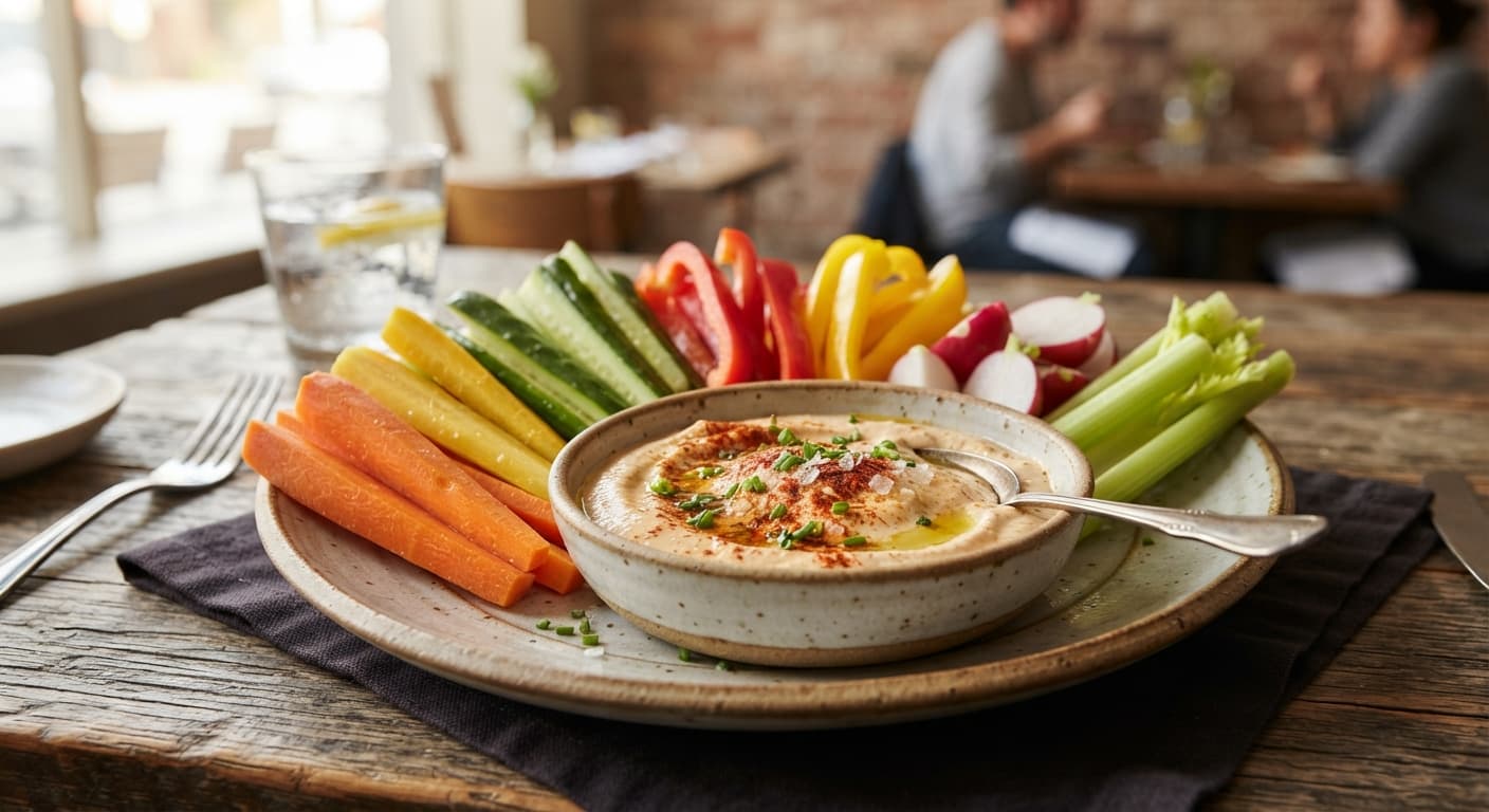 Crunchy Veggie Sticks with Smoky Yogurt Dip