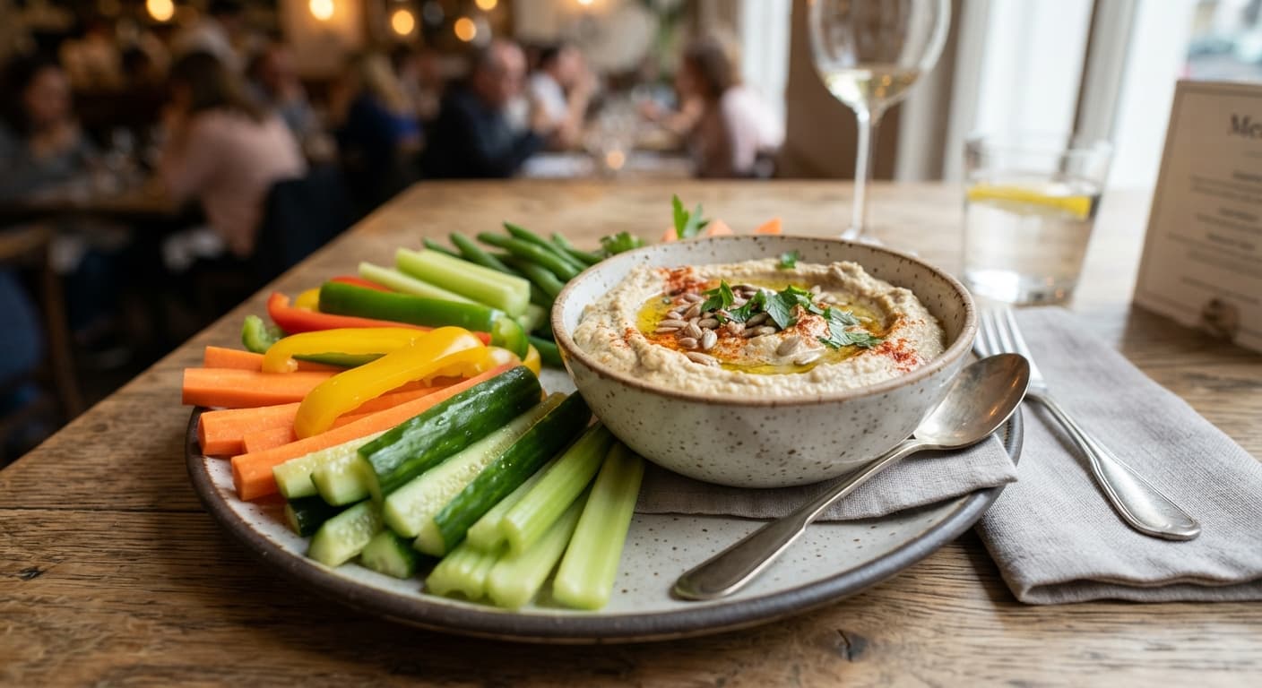 Crunchy Veggie Sticks with Sunflower Seed Butter Dip