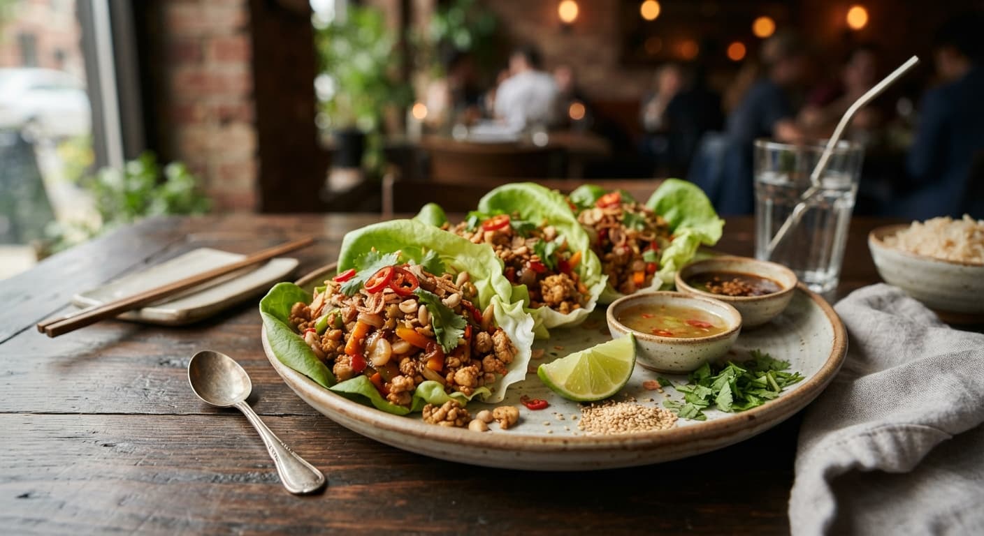 Cumin‑Spiced Chicken Lettuce Wraps