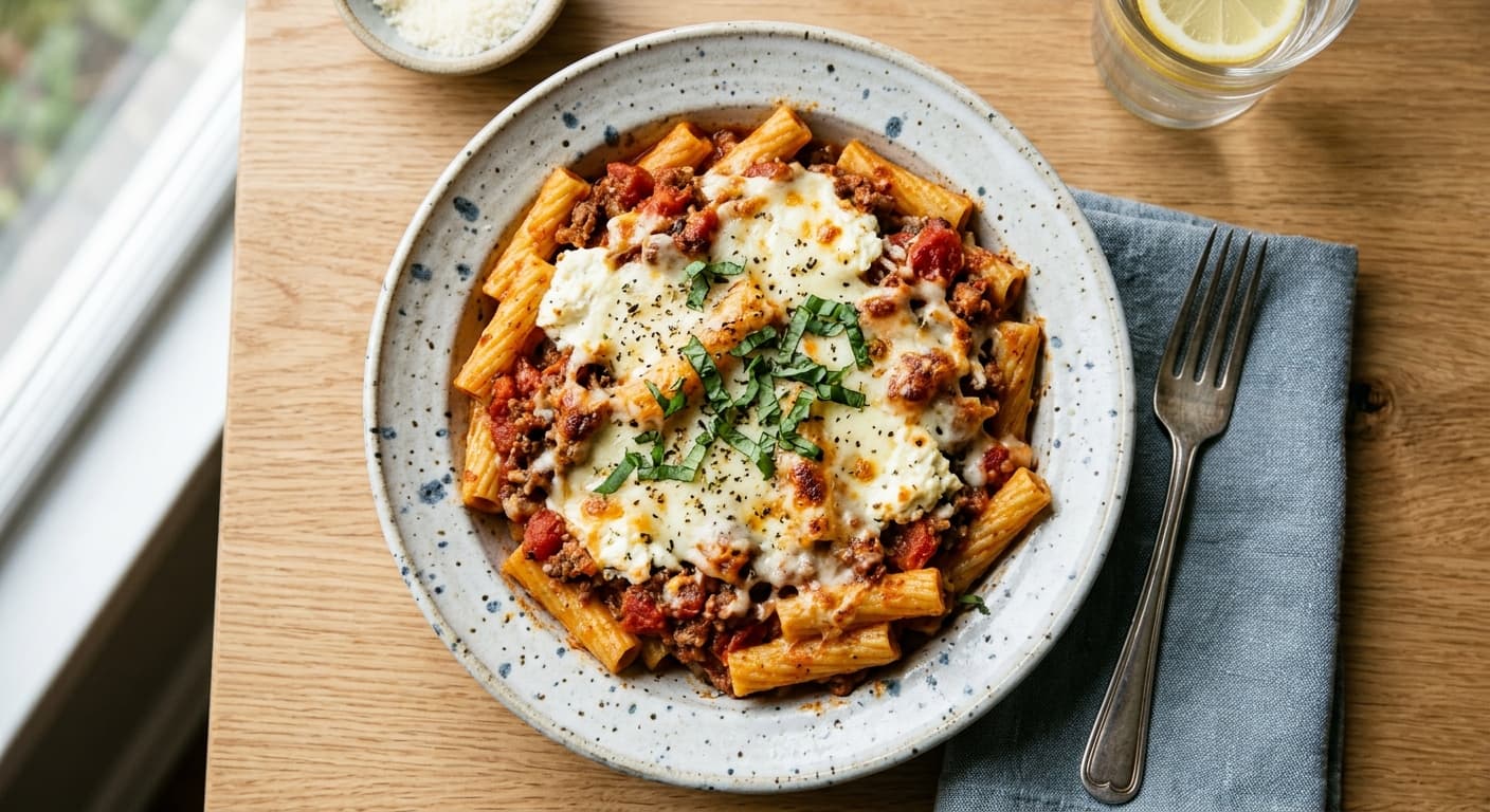 Easy Baked Ziti With Ricotta And Mozzarella 9