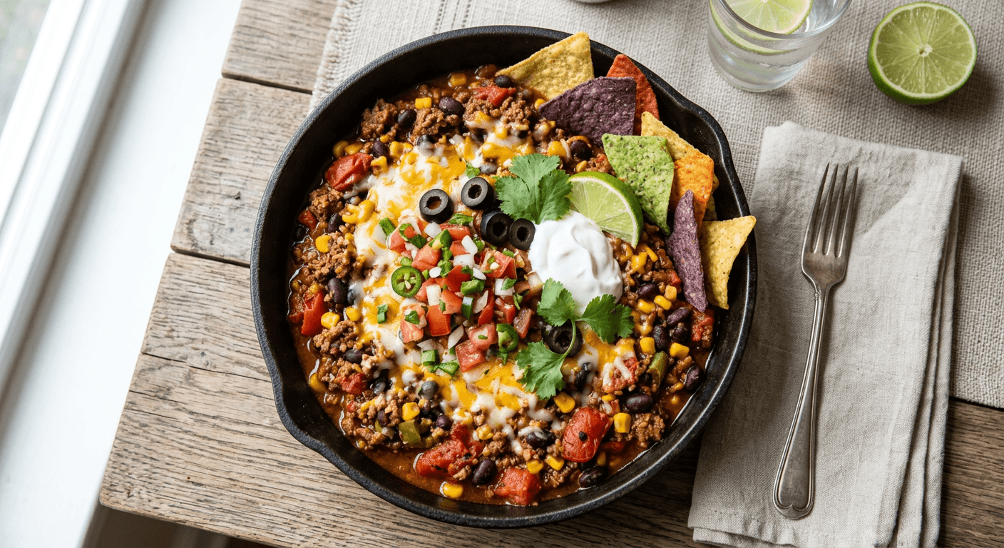 Easy Beef Taco Skillet 1771028083890 Umve