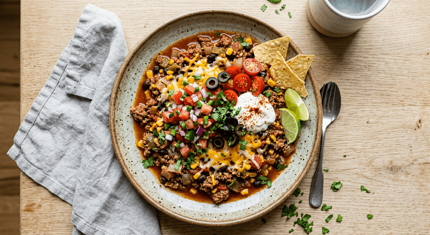 Easy Beef Taco Skillet 1771028083890 Umve