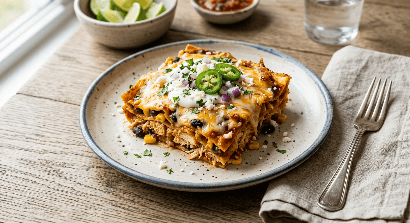 Easy Chicken Enchilada Casserole