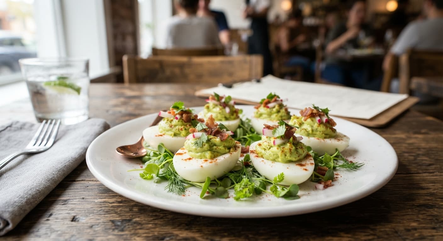 Egg‑Based Avocado Deviled Boats