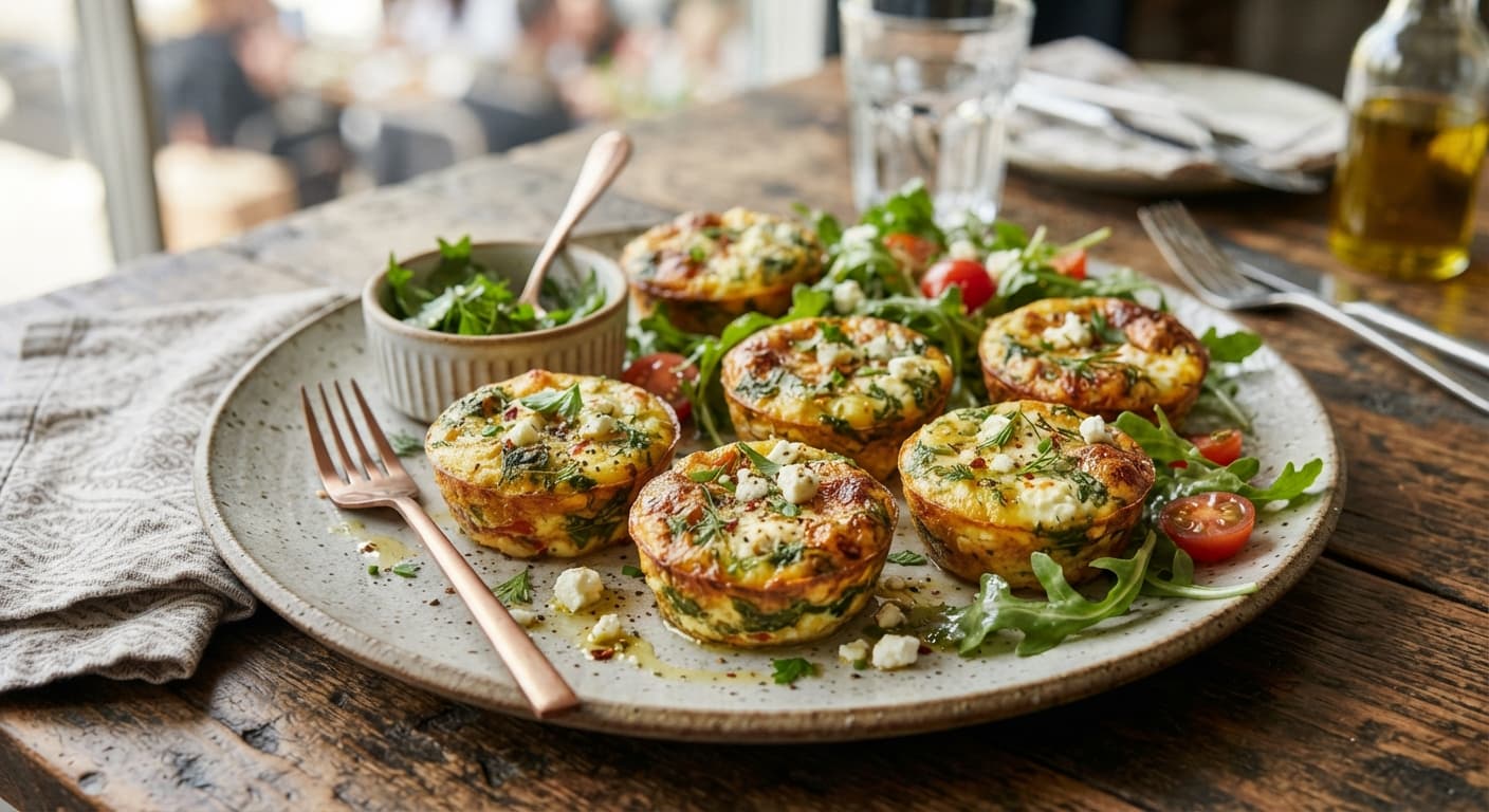 Egg‑Based Spinach & Herb Mini Frittatas