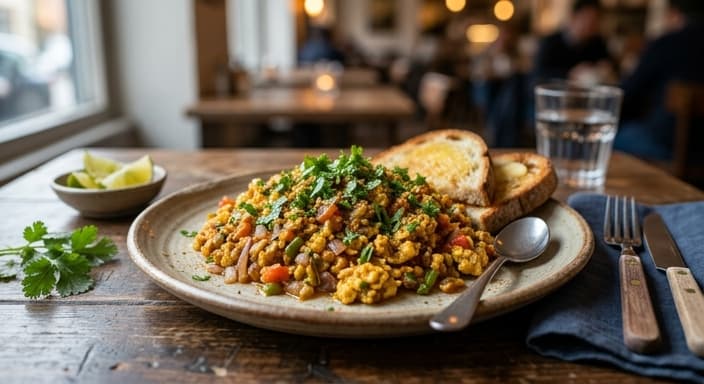 Egg Bhurji-Style Spiced Scramble