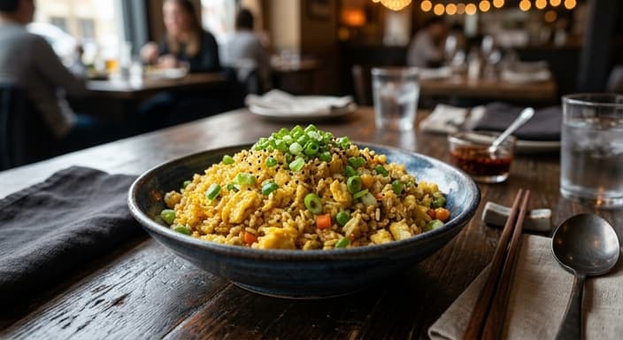 Egg Fried Rice with Green Onions