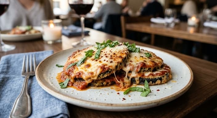 Eggplant Parmesan-Style Skillet with Marinara