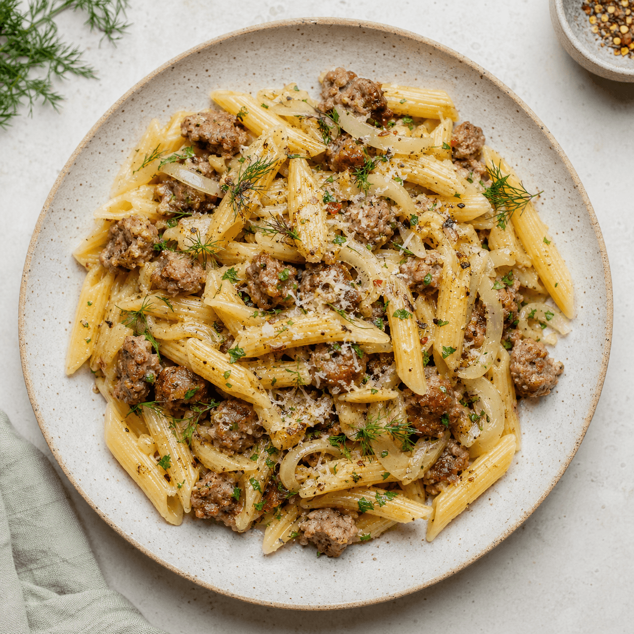 Fennel Sausage Pasta (Quick Skillet)
