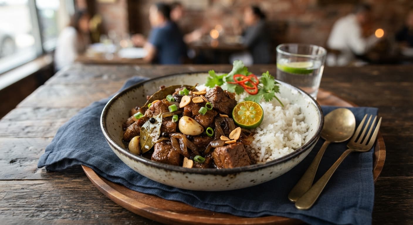 Filipino Adobo with Plant‑Based Chicken Substitute