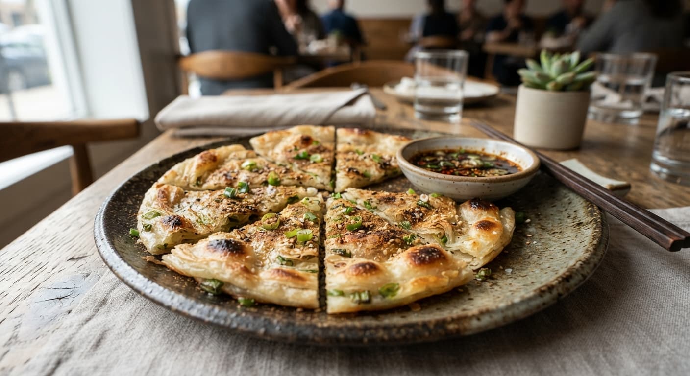 Five-Spice Scallion Flatbread
