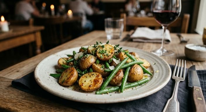 French Herbed Potato & Green Bean Skillet