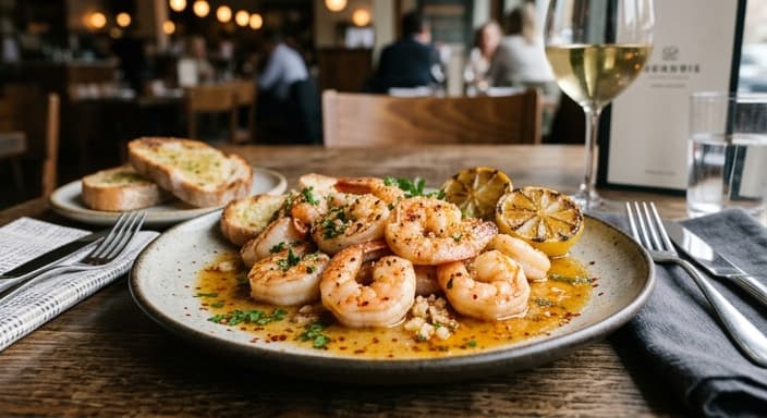 Garlic Butter Shrimp with Korean Chili Flakes