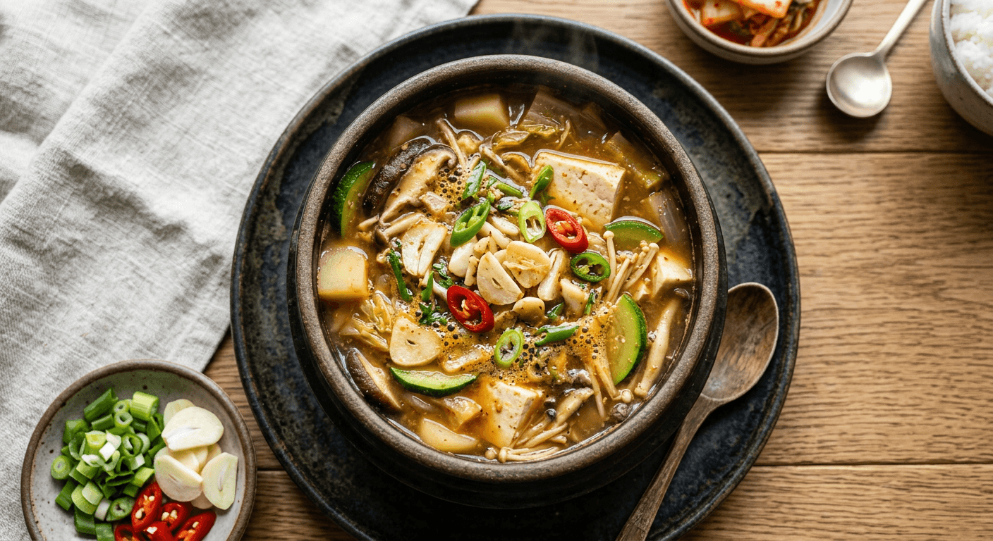 Garlic-Heavy Doenjang Jjigae