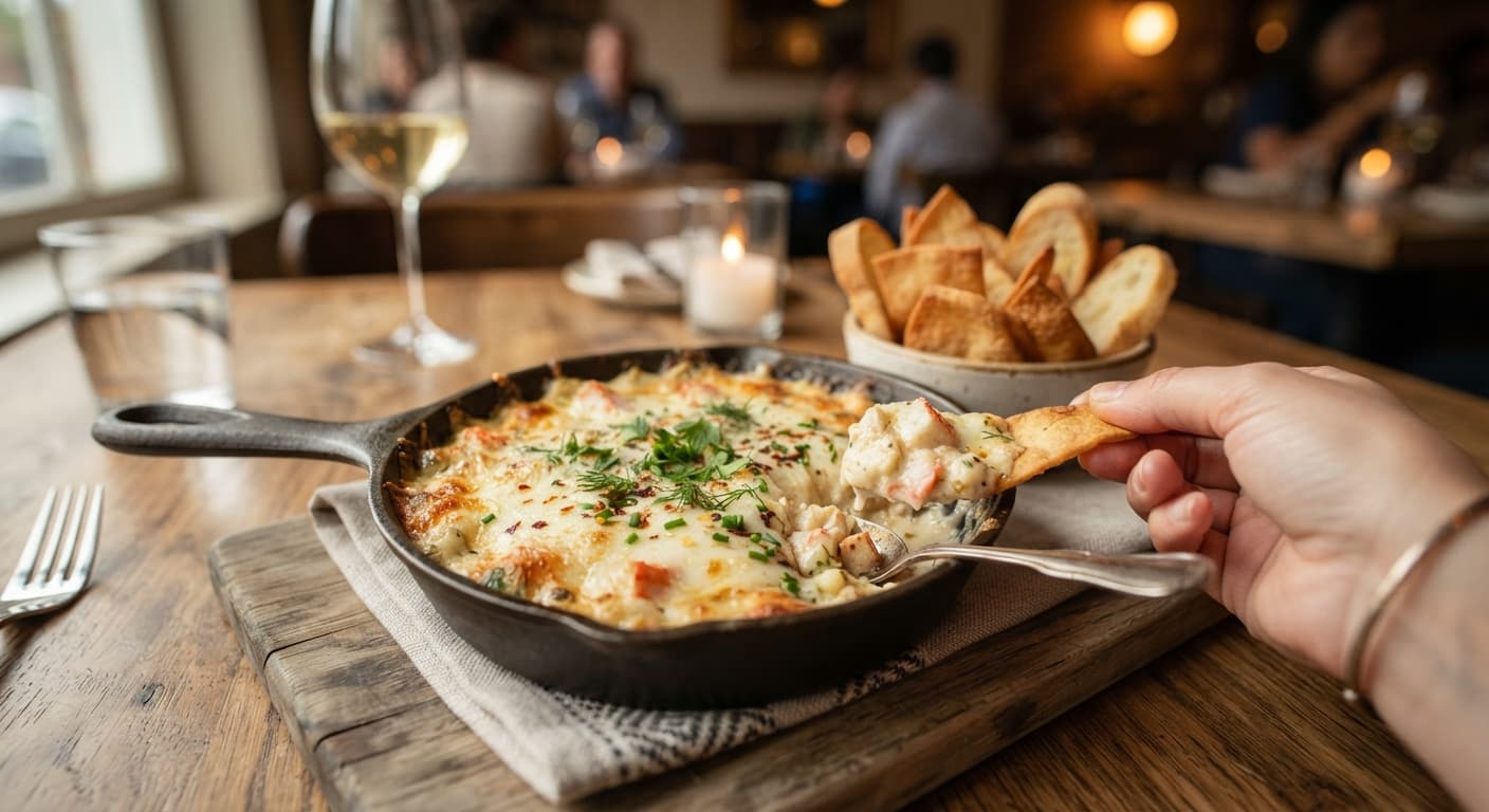 Garlic‑Parmesan Imitation Crab Dip