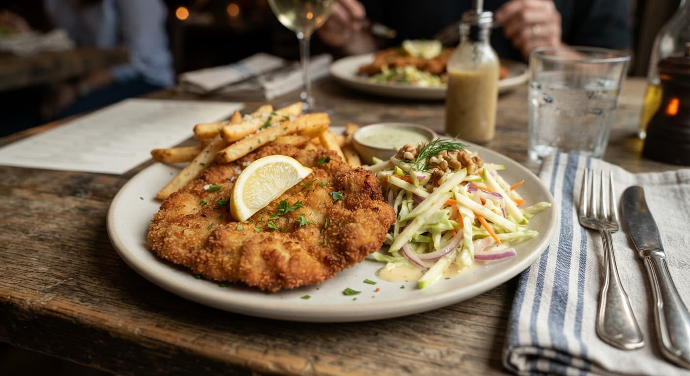 German‑Style Pork Schnitzel (Gluten‑Free) with Apple Slaw