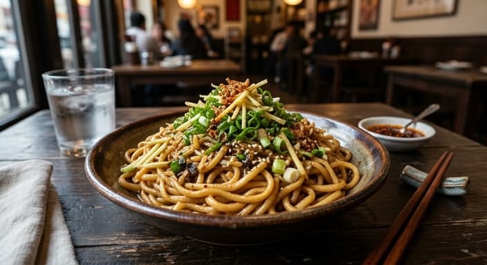 Ginger Scallion Soy Noodles