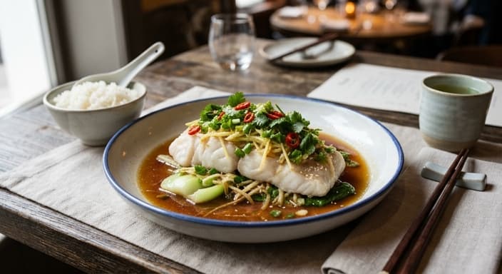 Ginger Scallion Steamed Fish (Easy Fillet)