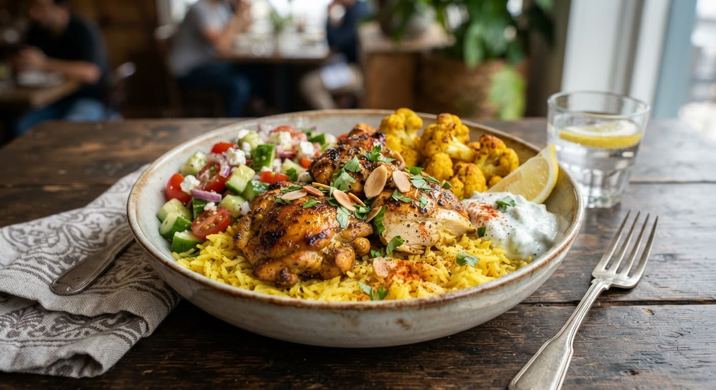 Golden Chicken and Basmati Rice Bowl