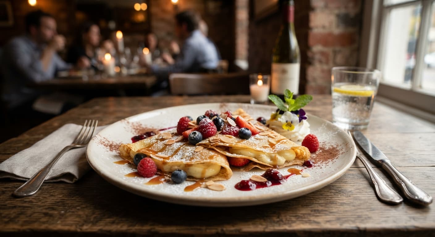 Golden Vanilla Crêpes
