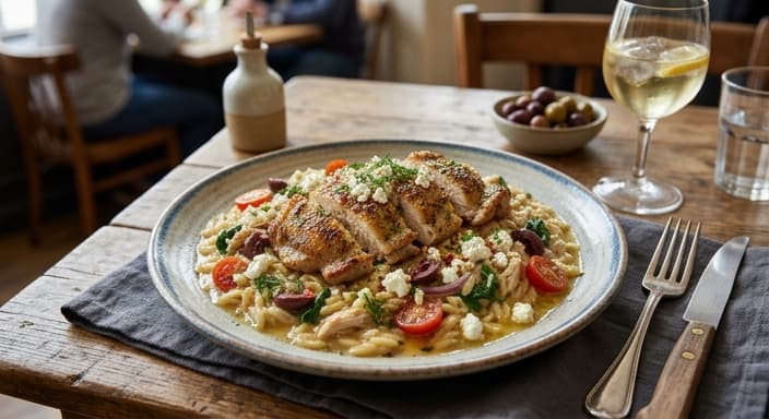 Greek Lemon Chicken Orzo