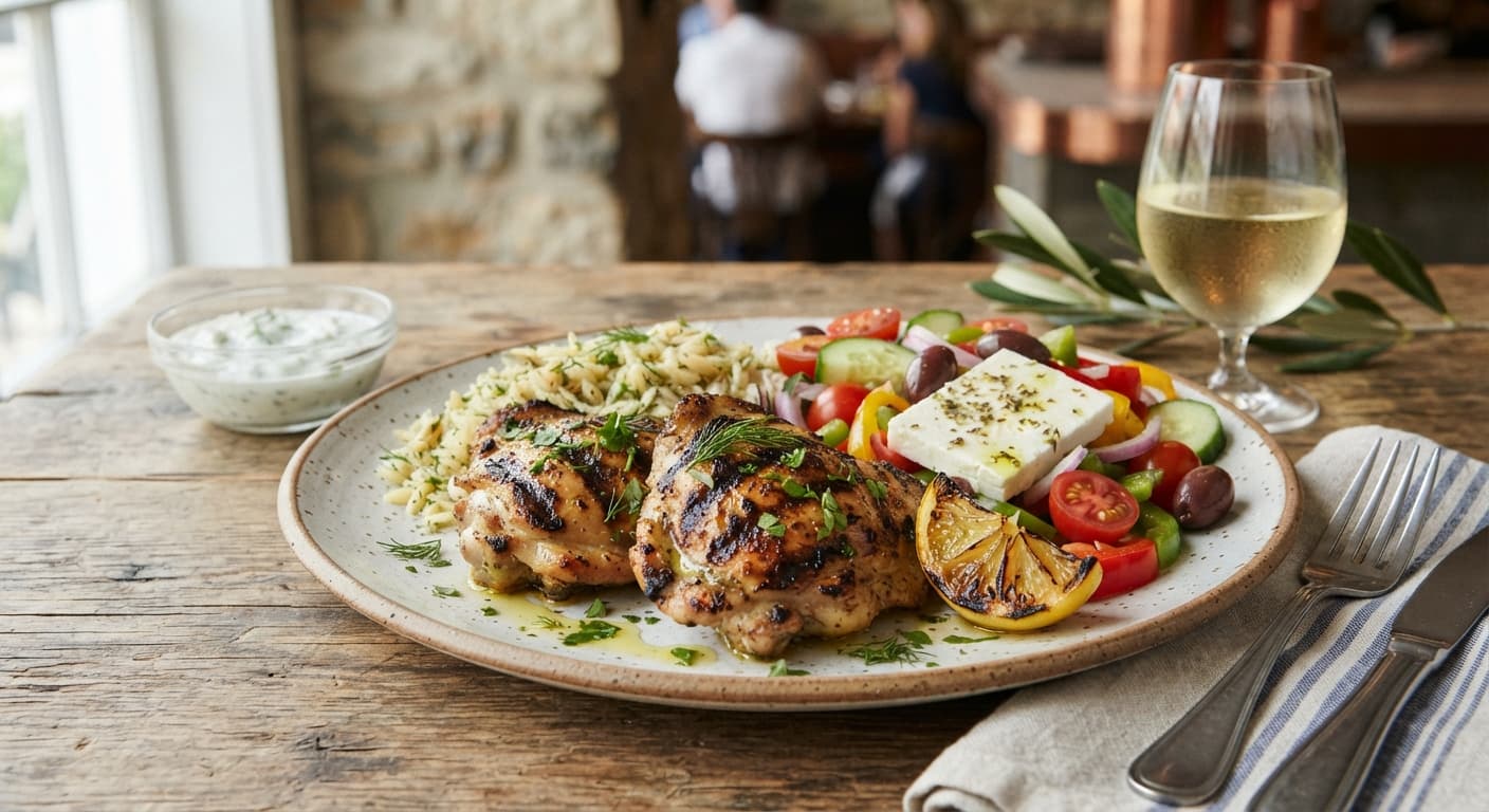 Greek Lemon Herb Grilled Chicken