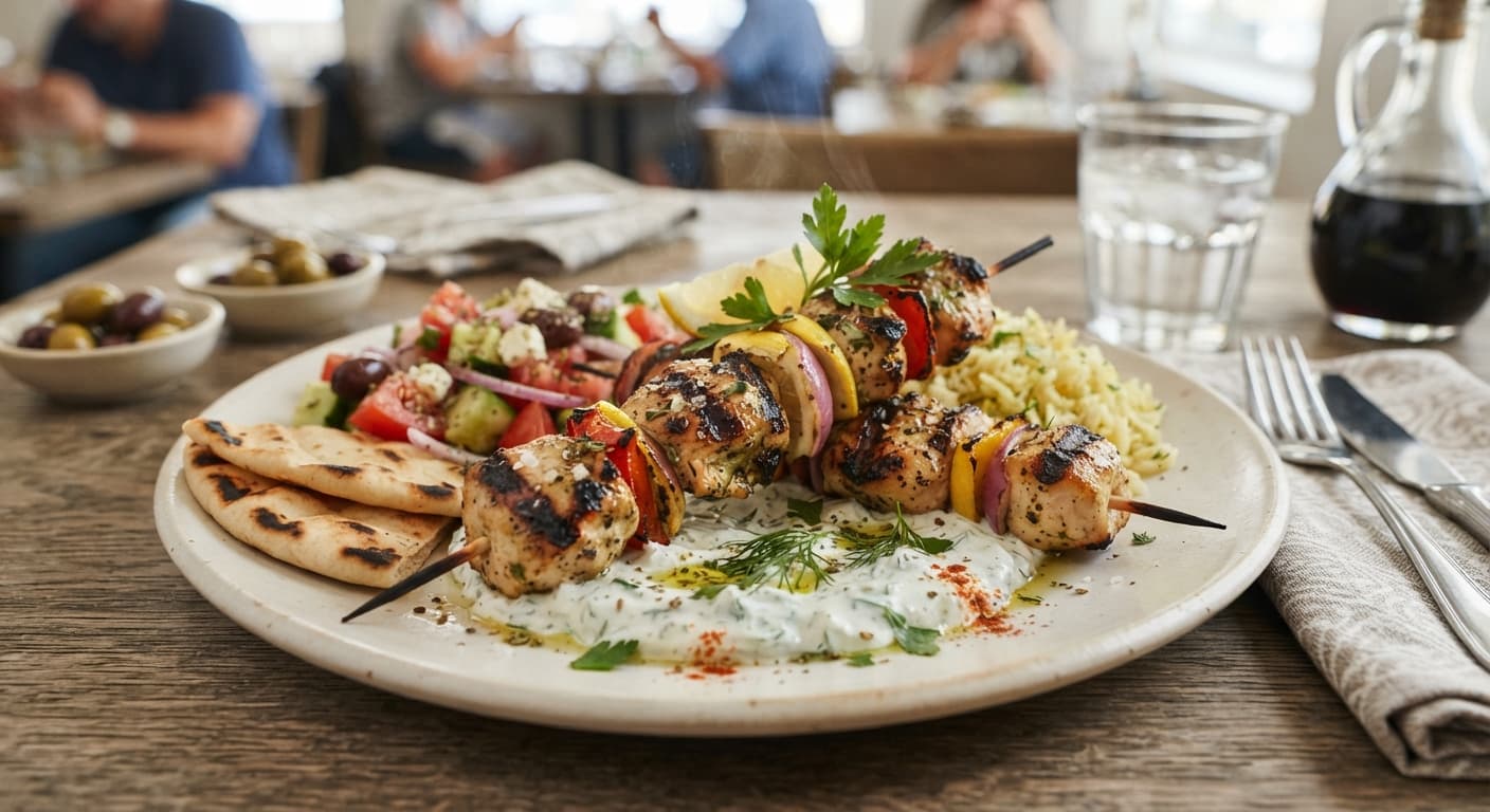 Greek Lemon-Oregano Chicken Skewers