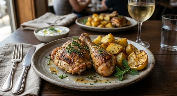 Greek Lemon-Oregano Chicken with Potatoes