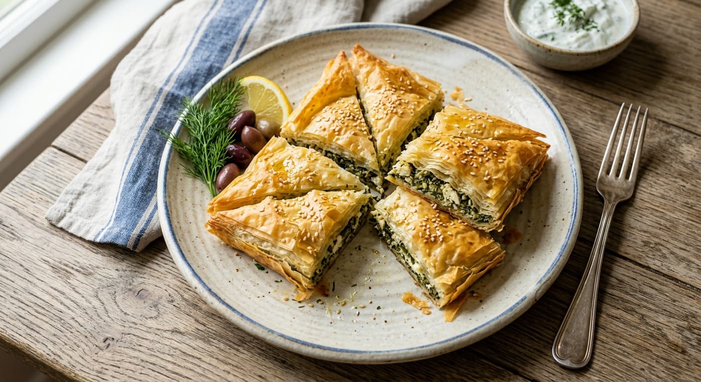 Greek Spinach And Feta Phyllo Pie Spanakopita 1772238540813 Oomk