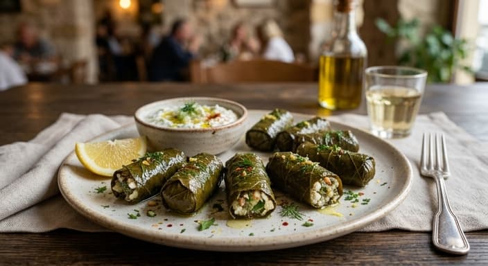 Greek Stuffed Grape Leaves-Style Riceless Snack Cups