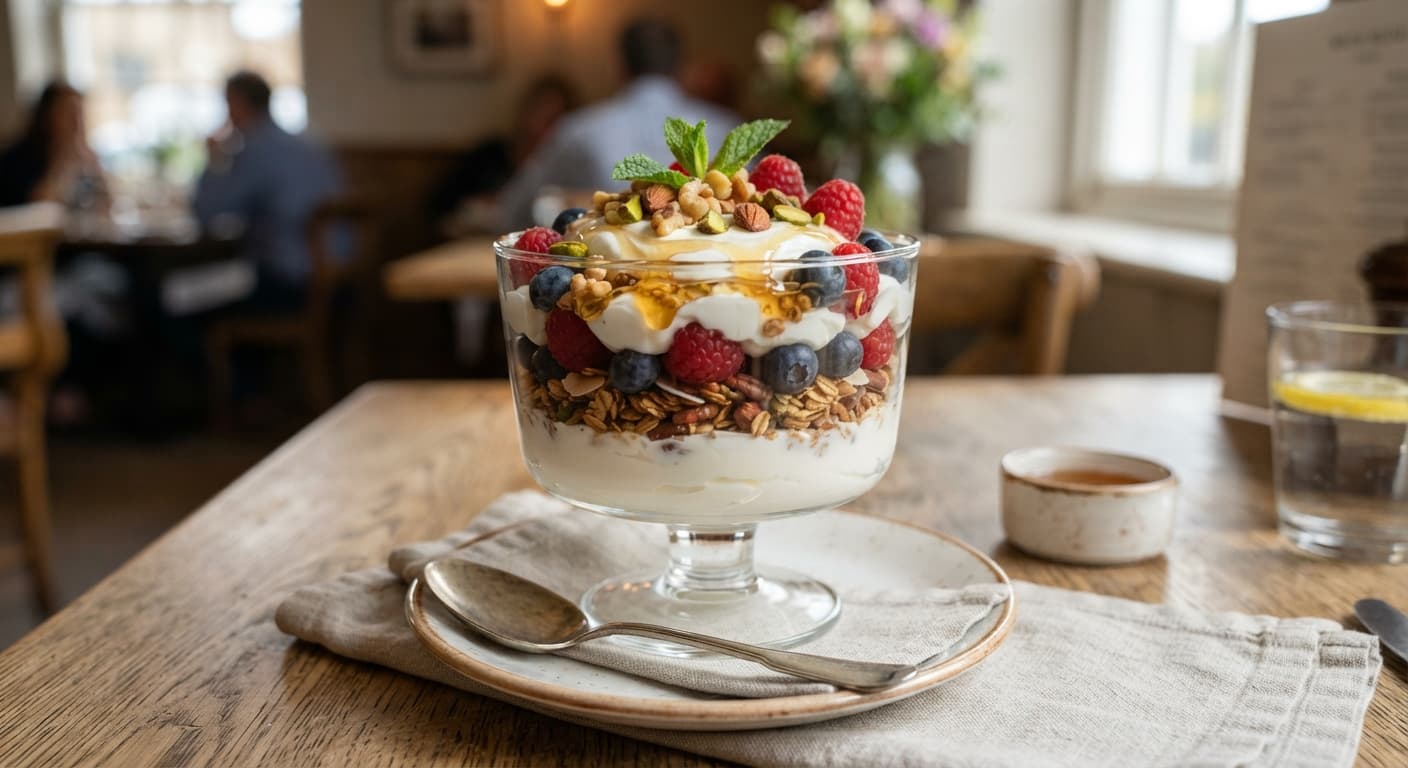 Greek Yogurt & Honey Parfait with Nuts