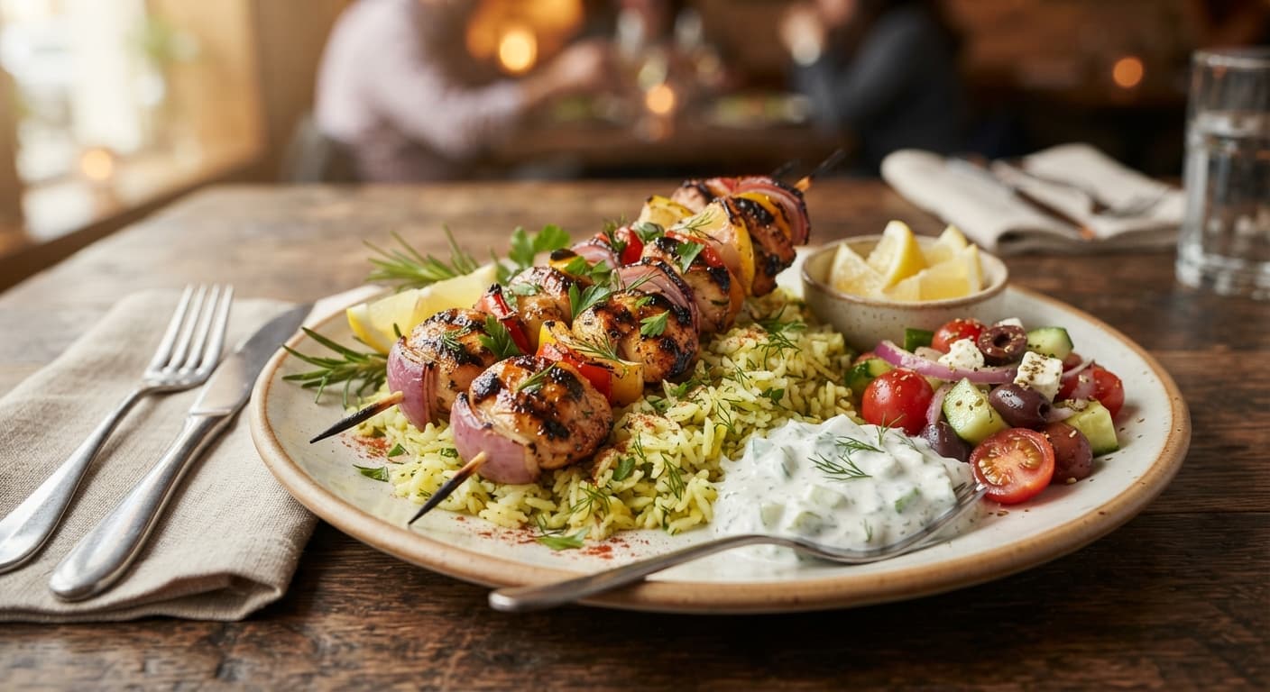 Grilled Lemon Chicken Skewers
