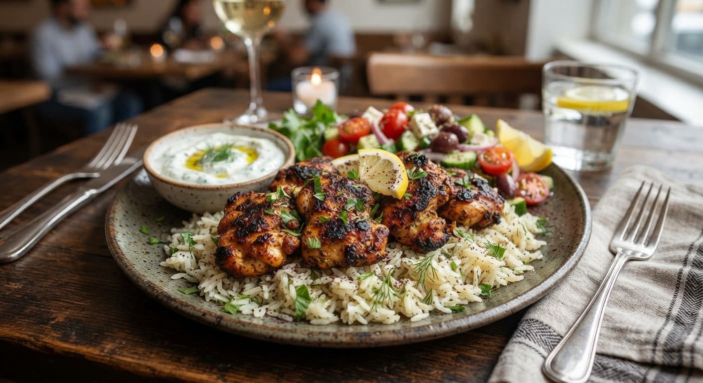 Gyros-Spiced Chicken with Jasmine Rice