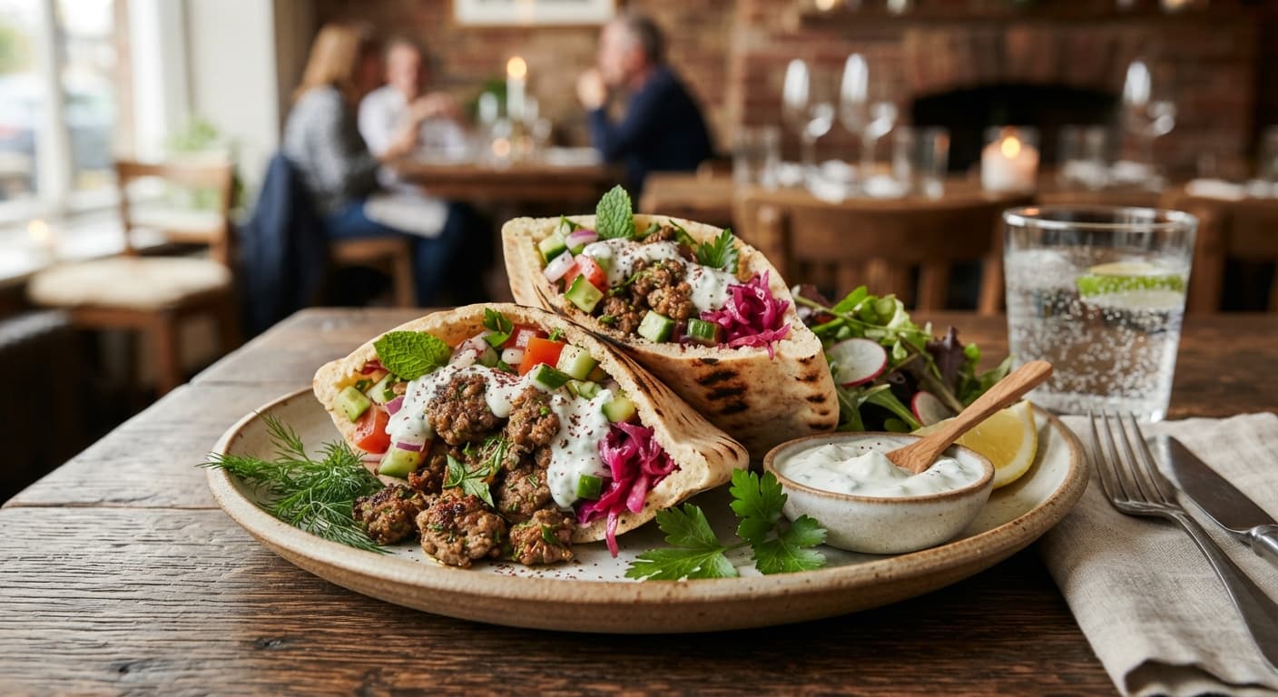 Herbed Lamb Pita Pockets