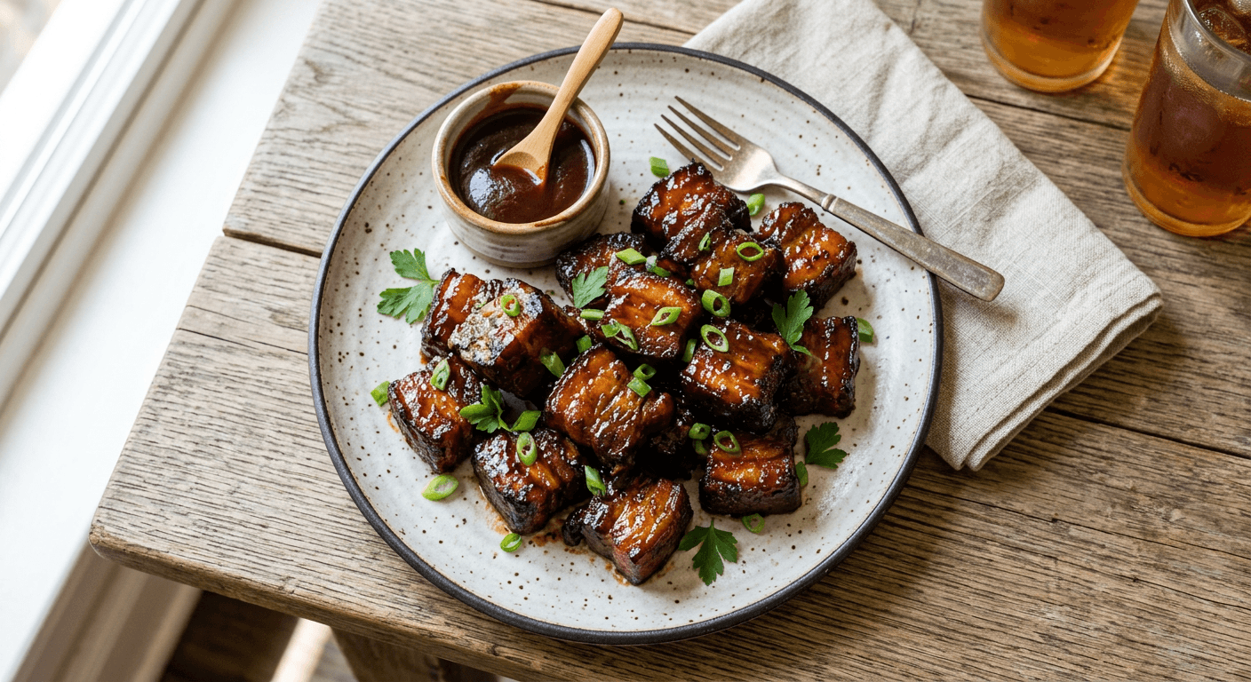 Hickory Smoked Pork Belly Burnt Ends