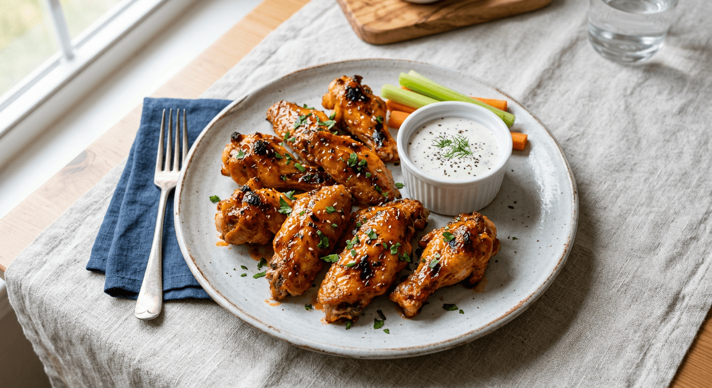 Honey Buffalo Oven Roasted Wings