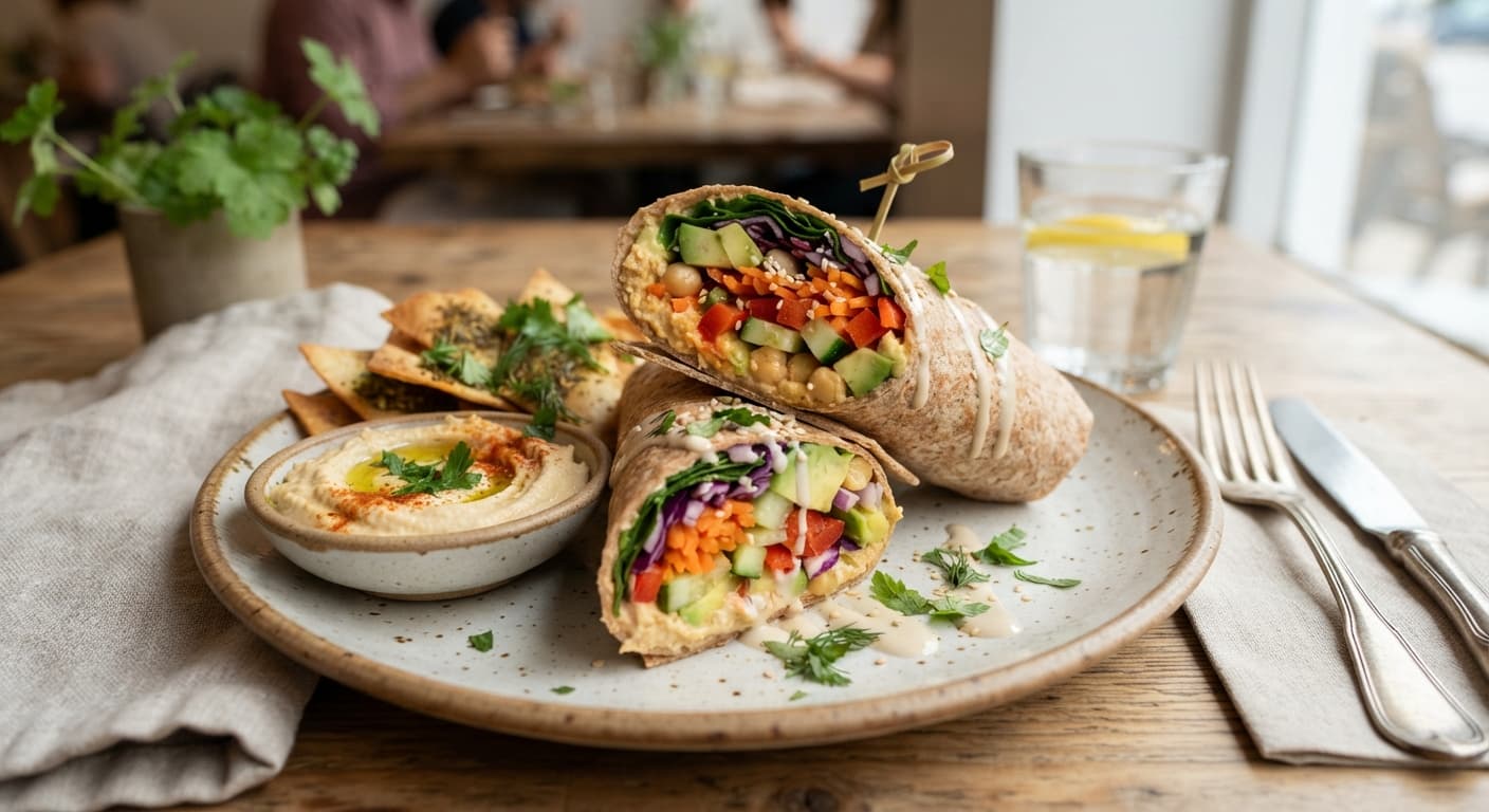 Hummus Veggie Wrap