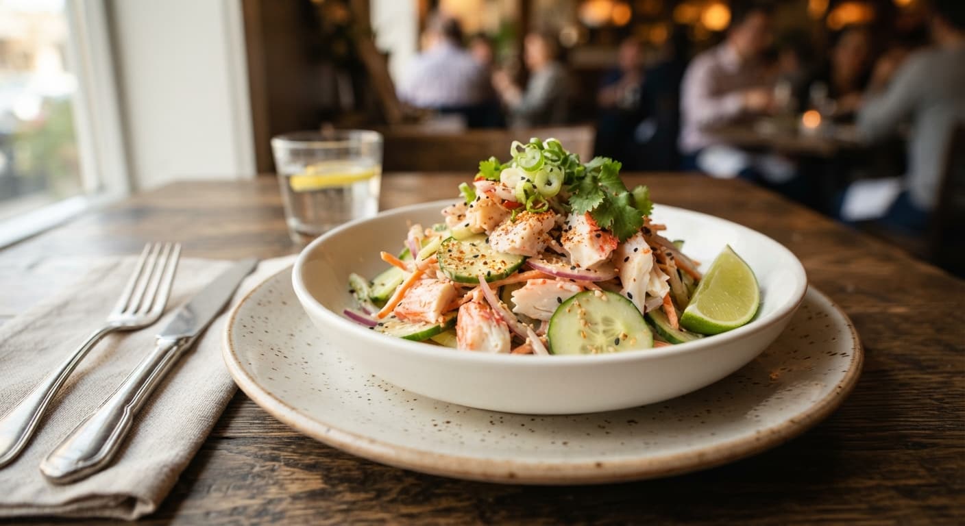 Imitation Crab and Cucumber Salad