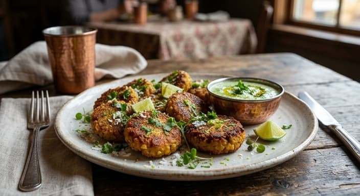 Indian Coconut-Lime Lentil Bites (Pan-Fried)