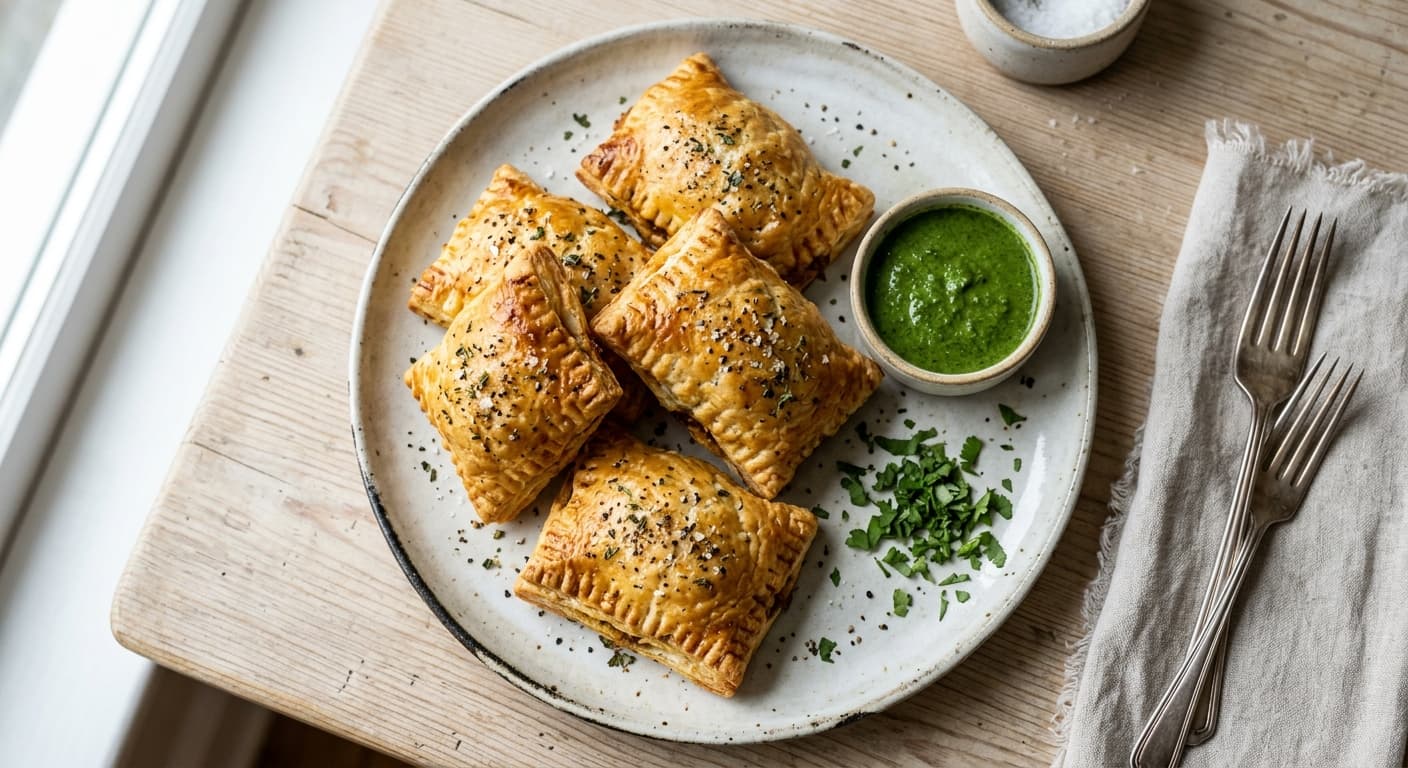 Indian Egg Puffs with Keto Rough Puff Pastry