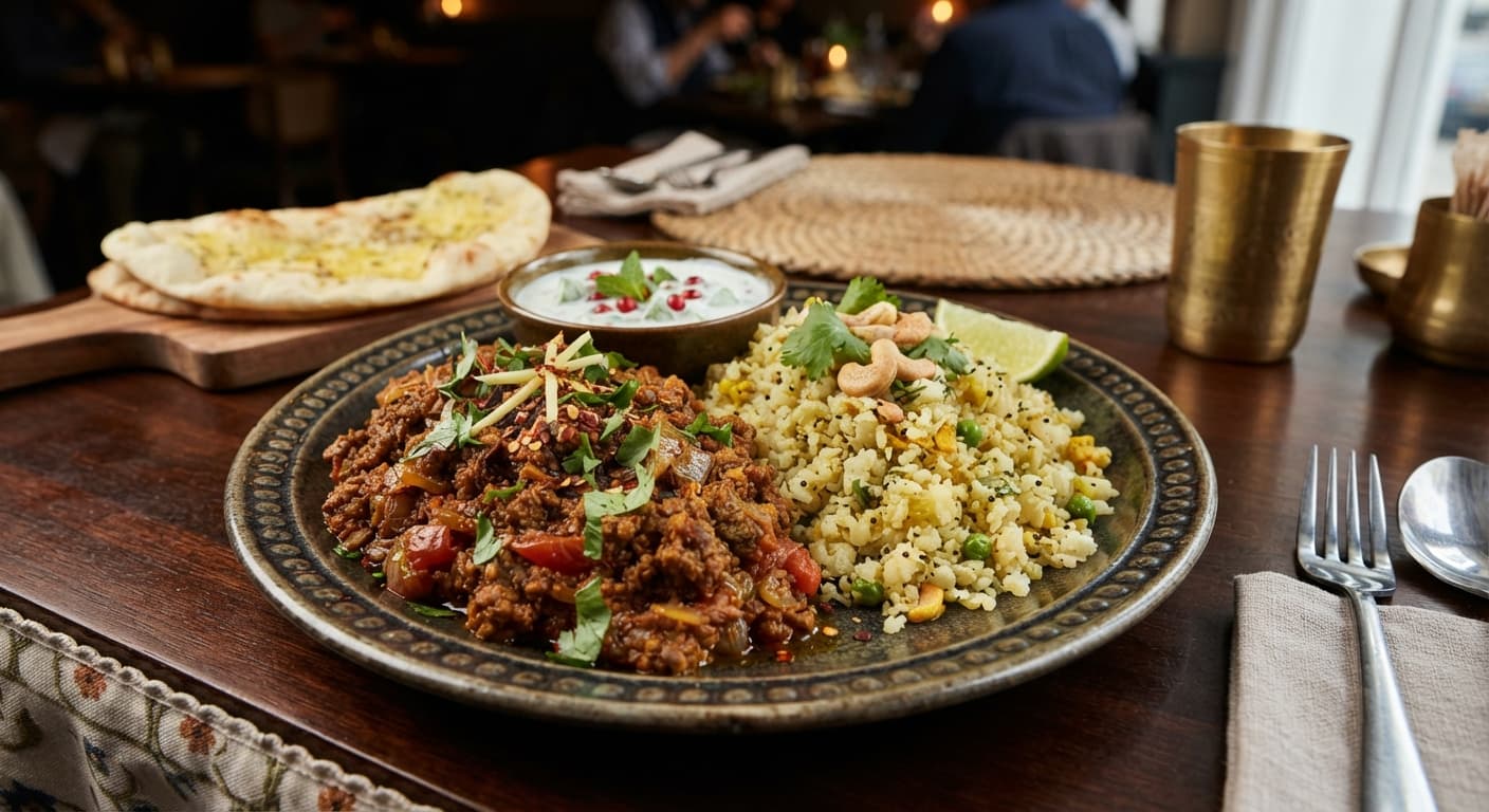 Indian Lamb Keema with Cauliflower Rice
