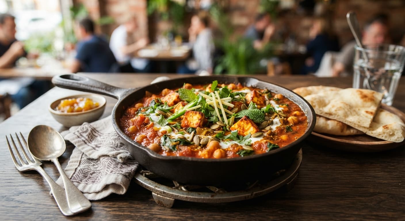 Indian Masala Shakshuka-Style Skillet (No Eggs)