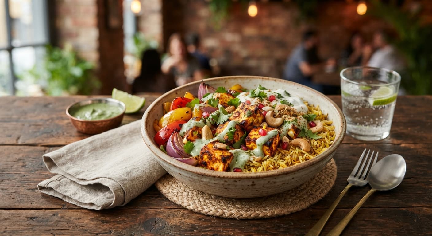 Indian Paneer-Style Cottage Cheese Tikka Bowl