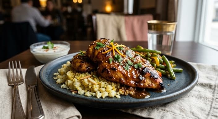 Indian-Spiced Orange Chicken (Low-Carb Garam Masala Glaze)