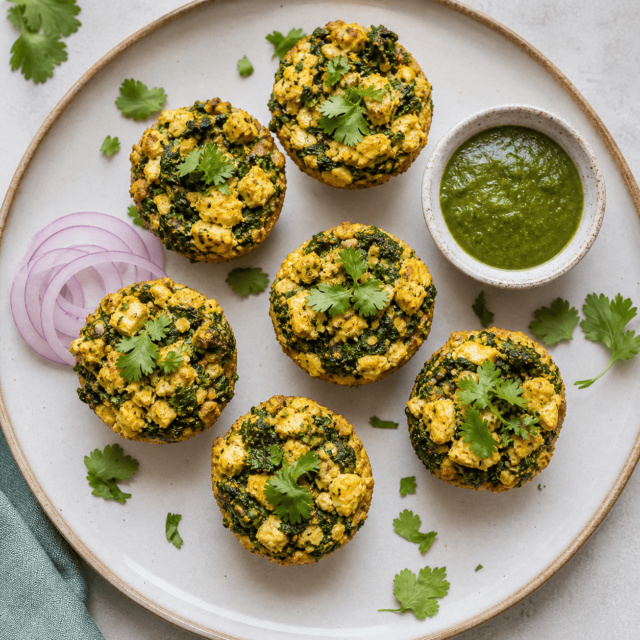 Indian Spiced Spinach Egg Bhurji Bites