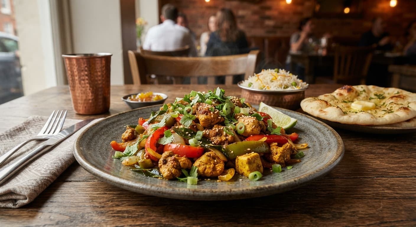 Indian Spiced Turkey and Bell Pepper Stir‑Fry