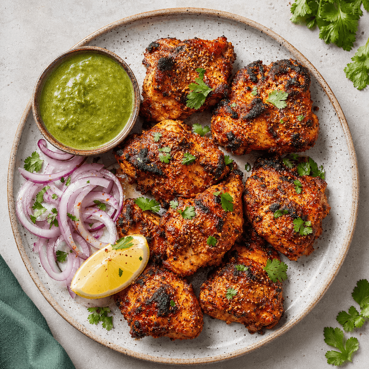 Indian Tandoori-Spiced Poppy-Seed Chicken Tikka