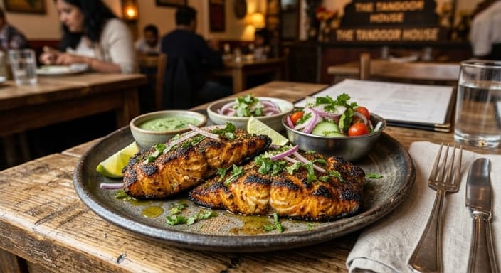 Indian Tandoori-Style Yogurt-Spice Grilled Red Drum