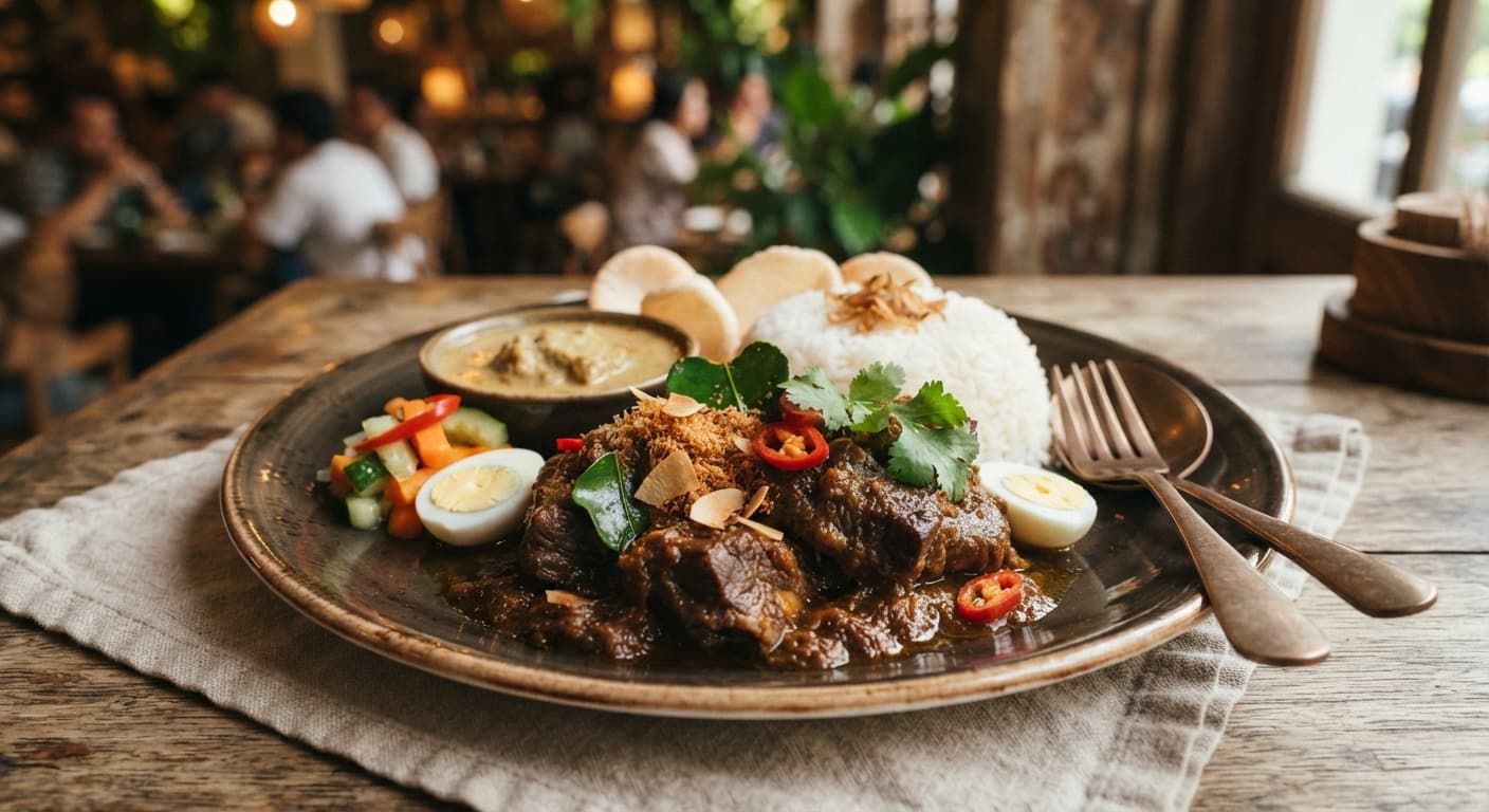Indonesian Rendang with Coconut Cream and Beef Shank