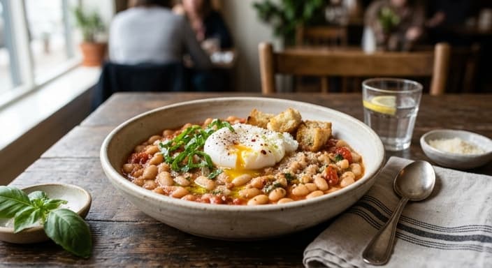 Italian Tomato-Basil White Bean Breakfast Bowl